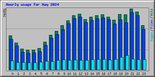 Hourly usage for May 2024