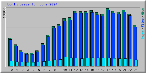 Hourly usage for June 2024